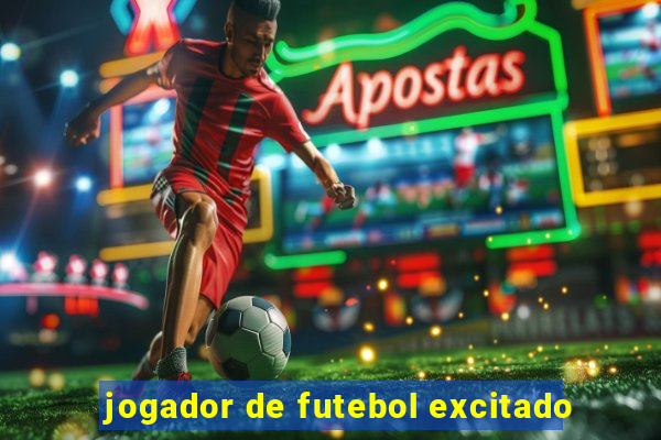 jogador de futebol excitado